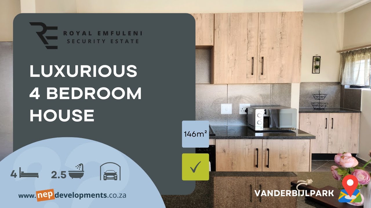 Luxurious 4 Bedroom Family House: Royal Emfuleni Security Estate - Vanderbijlpark