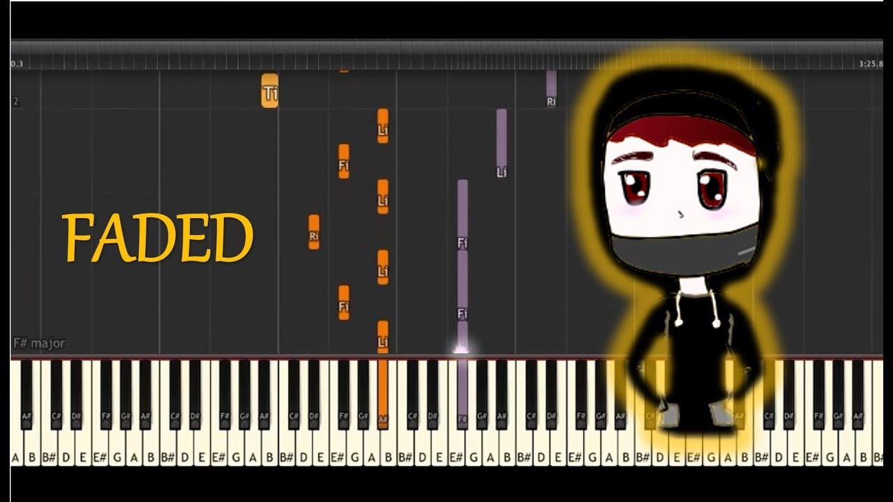 Alan Walker - Faded [Piano Cover and Tutorial]
