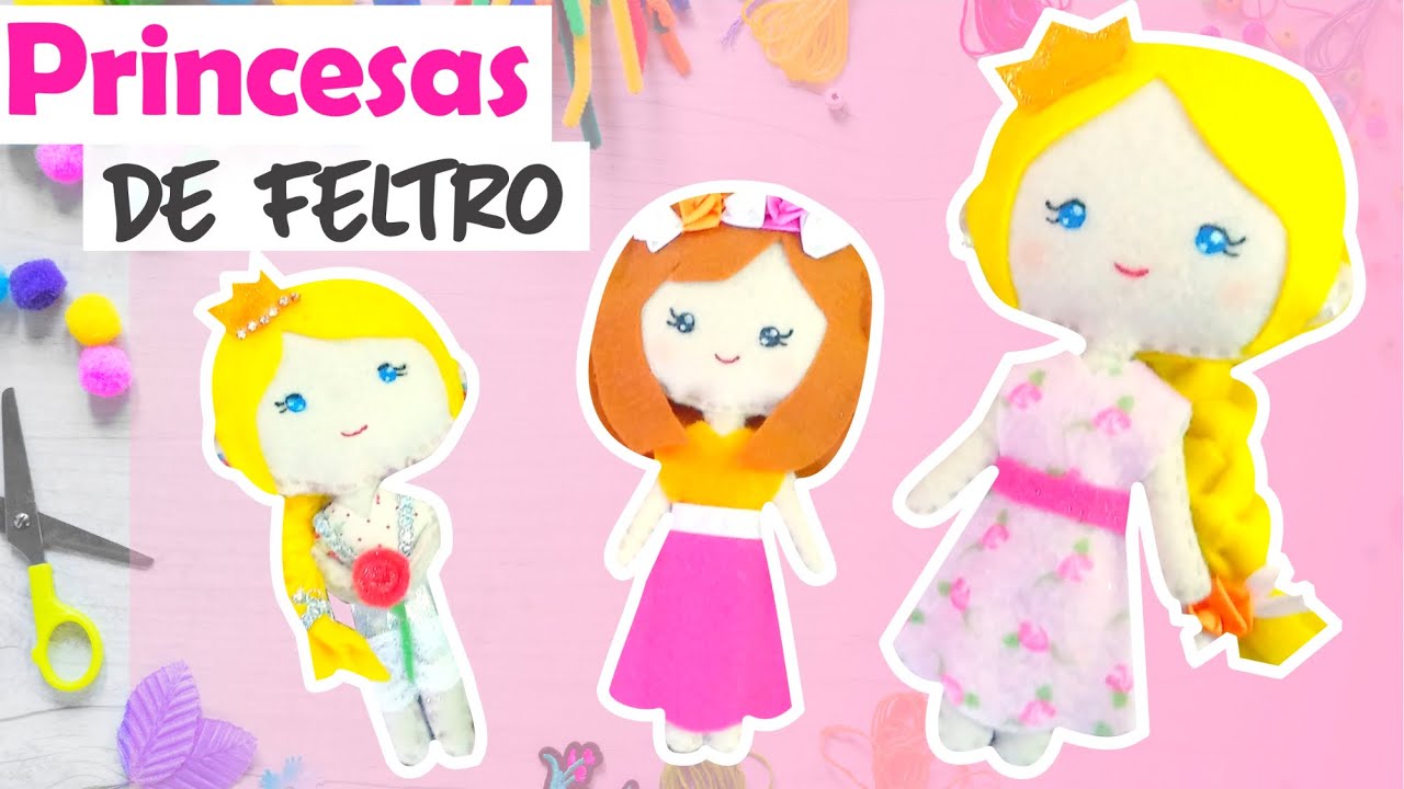 DIY Boneca - Como fazer Princesa de feltro