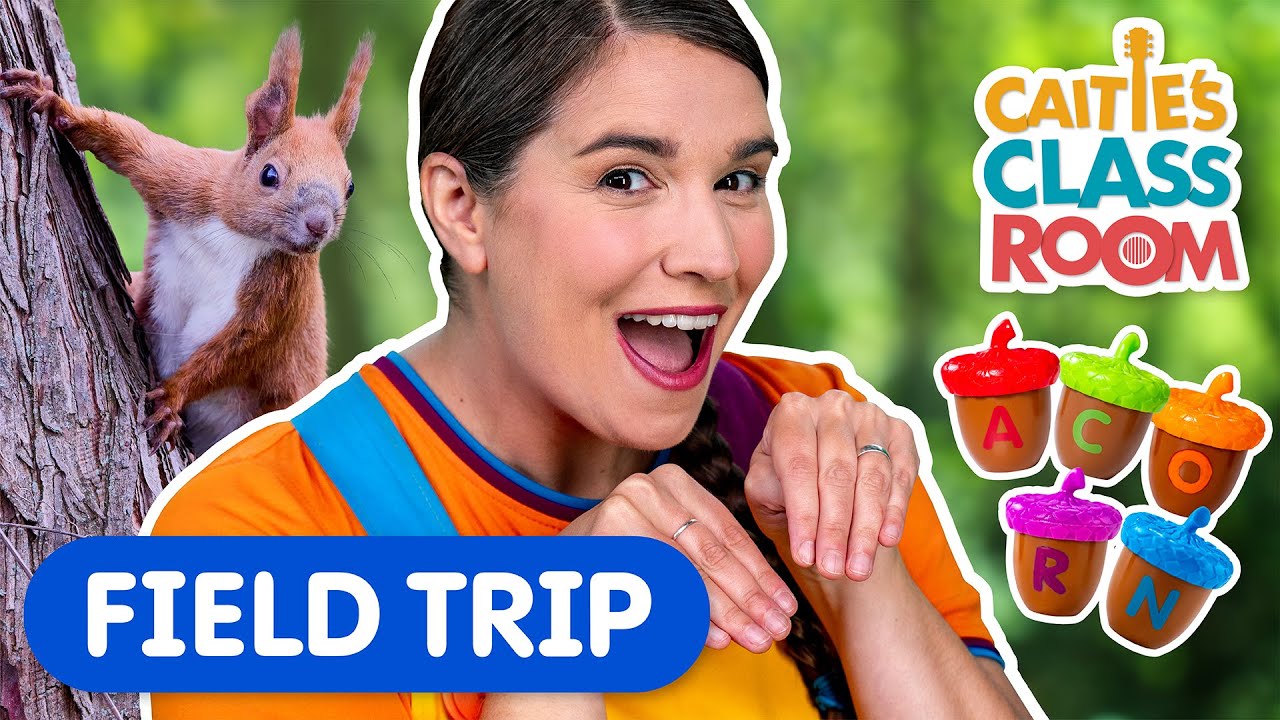 Let's Pretend To Be Squirrels! | Caitie's Classroom Field Trip | Learn & Play On An Epic Playground!