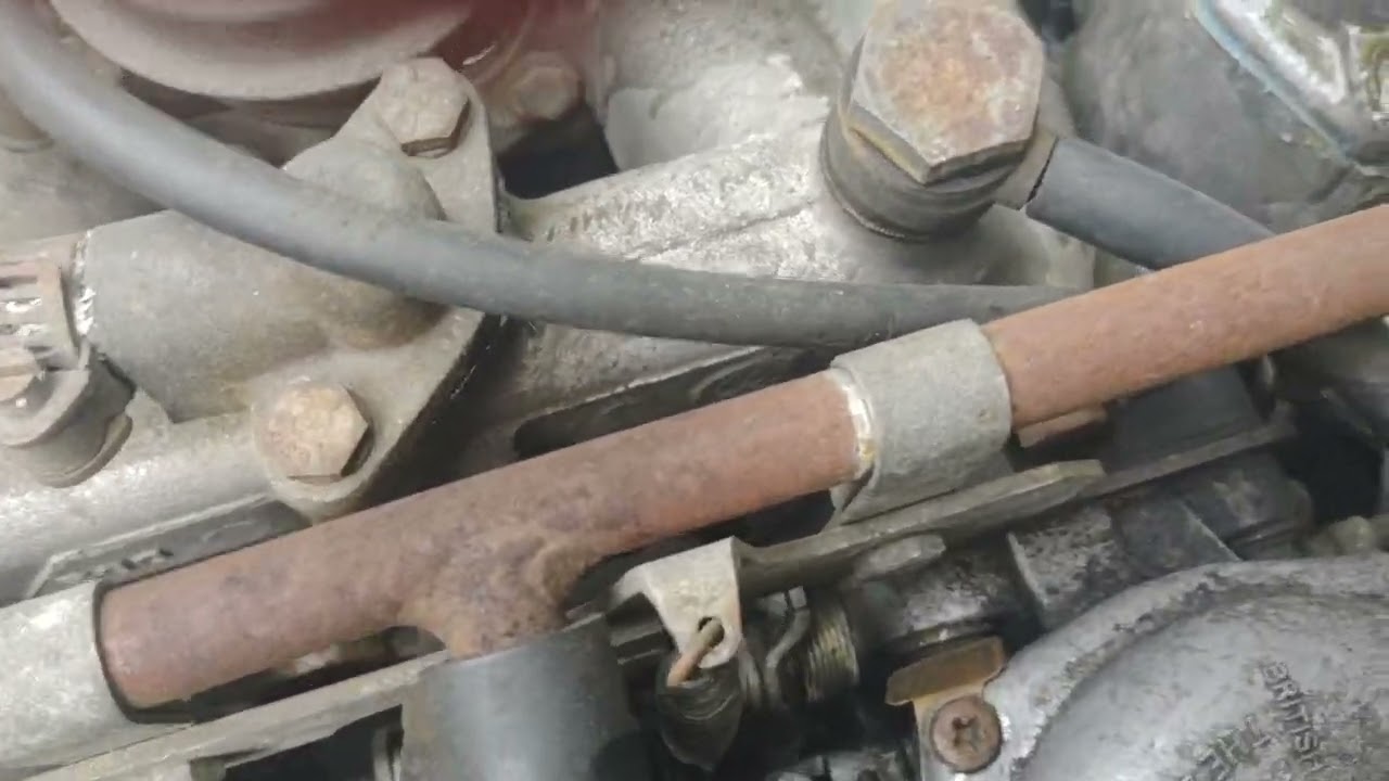 Triumph TR7 coolant top-off