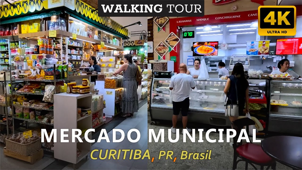 Como é o Mercado Municipal de Curitiba, Paraná, BRASIL #walkingtour