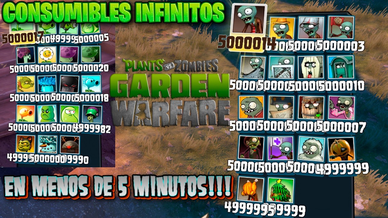 Cómo tener consumibles infinitos en PVZGW1
