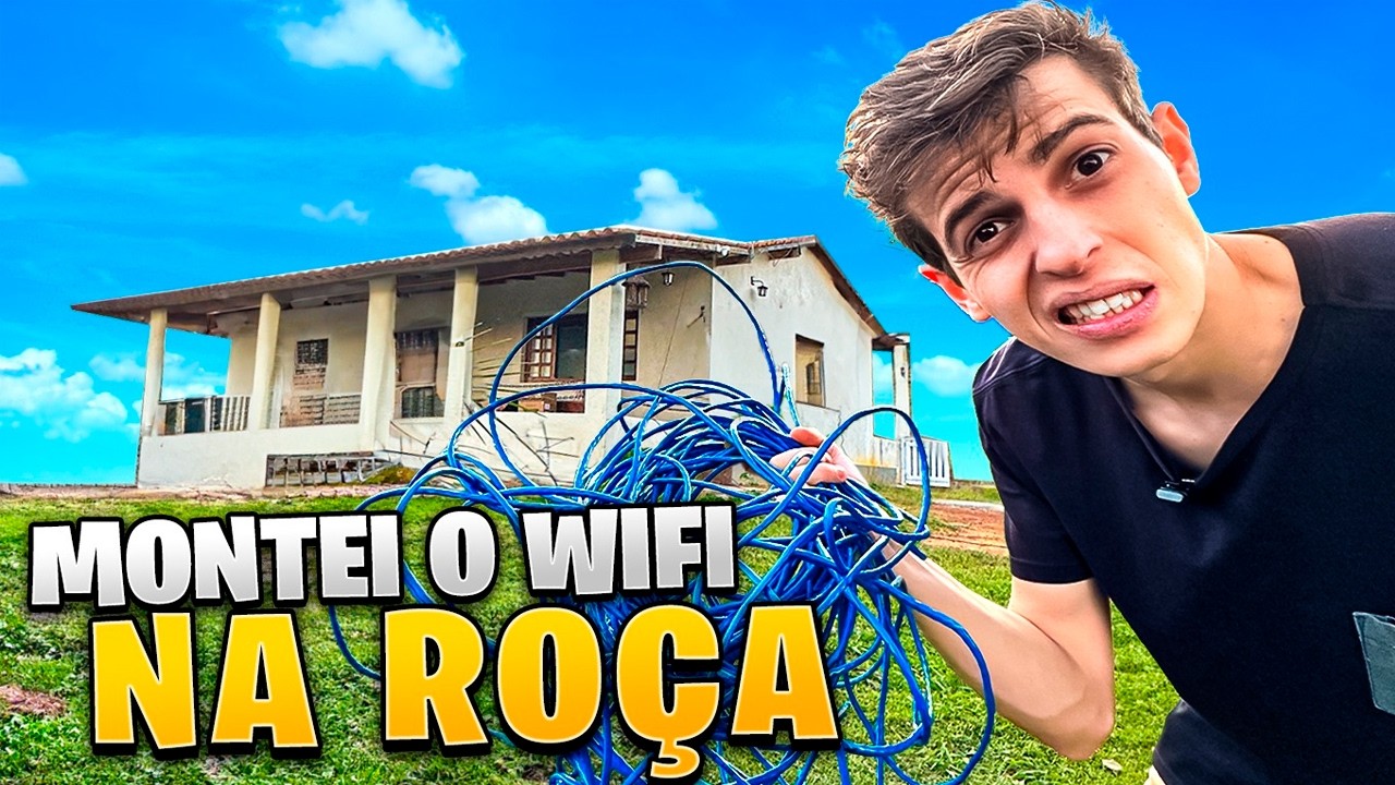 ARRUMEI O WI-FI DA MINHA CASA NA ROÇA