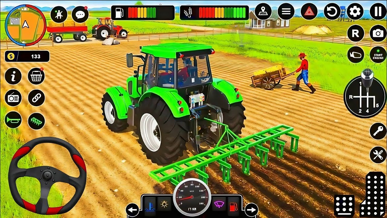 🚜 Modern Tractor Farming Driving Simulator 3D - New Tractor Games - Android Gameplay