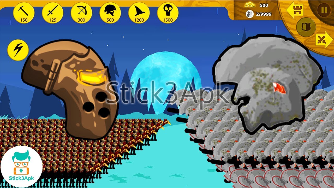 SUMMON BOSS: Stickman Griffon Army vs Zombie Stone Giant | Stick War Legacy | Stick3Apk