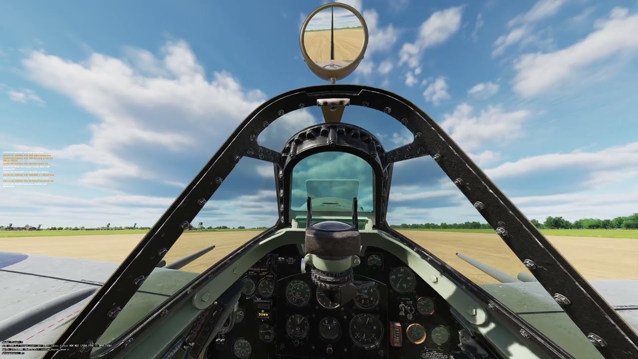 DCS WW2 serveur 4YA posé à Benny sur Mer Spitfire clipped wing