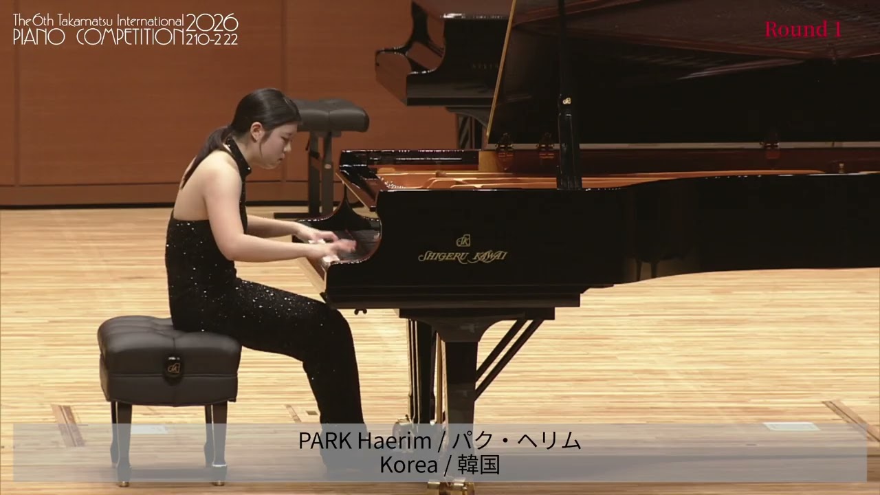Round 1 of the 6th Takamatsu International Piano Competition.(PARK Haerim / Korea)6