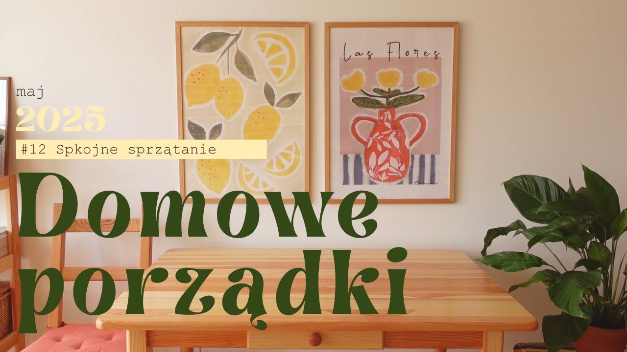 12. Domowe porządki – sprzątanie, cisza i spokój | silent vlog, domowe asmr