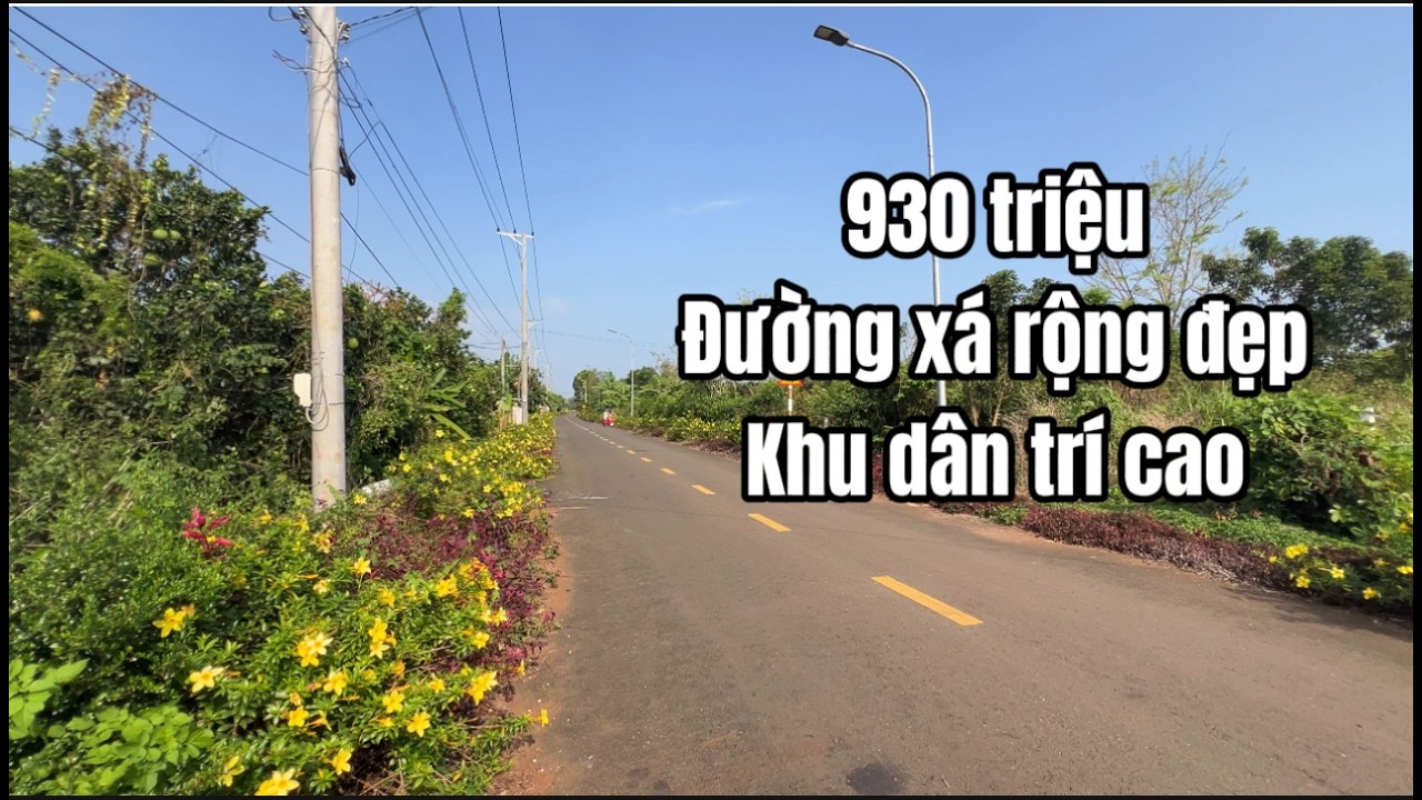 CỰC HIẾM ! Vị trí đẹp đường nhựa có thổ cư mà giá có 930 triệu