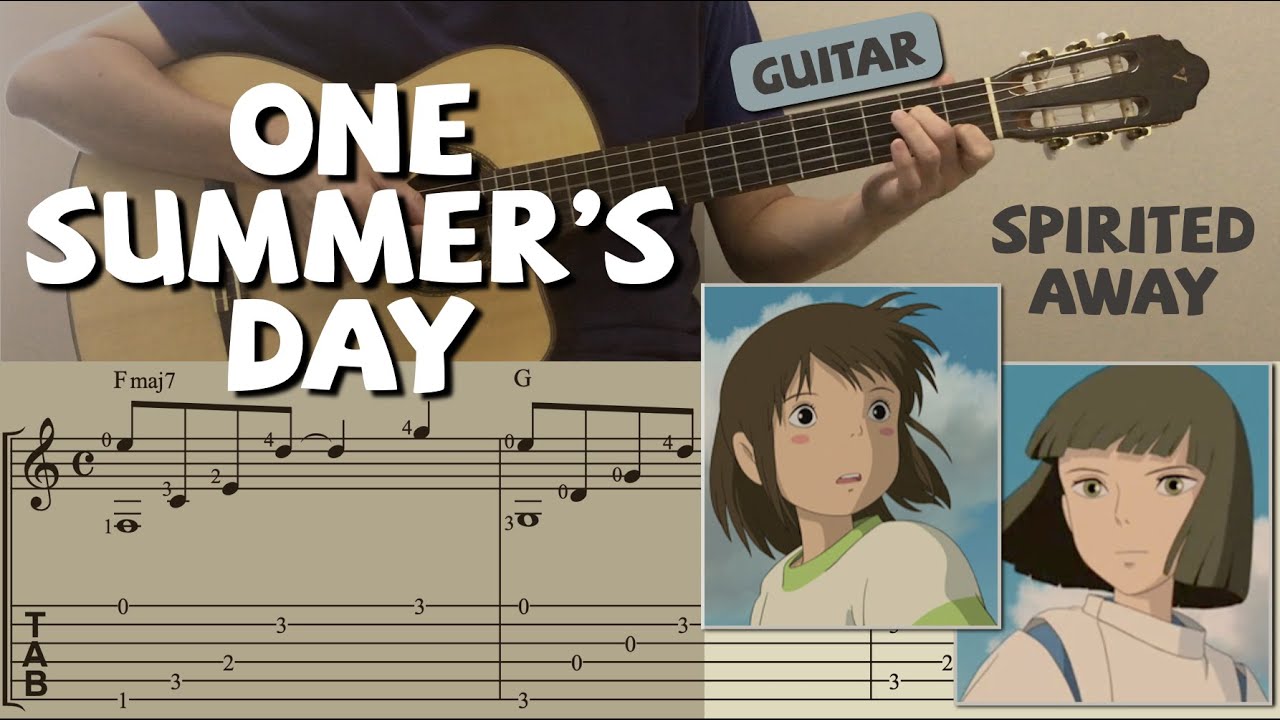 One Summer's Day / Spirited Away (Guitar) [Notation + TAB]