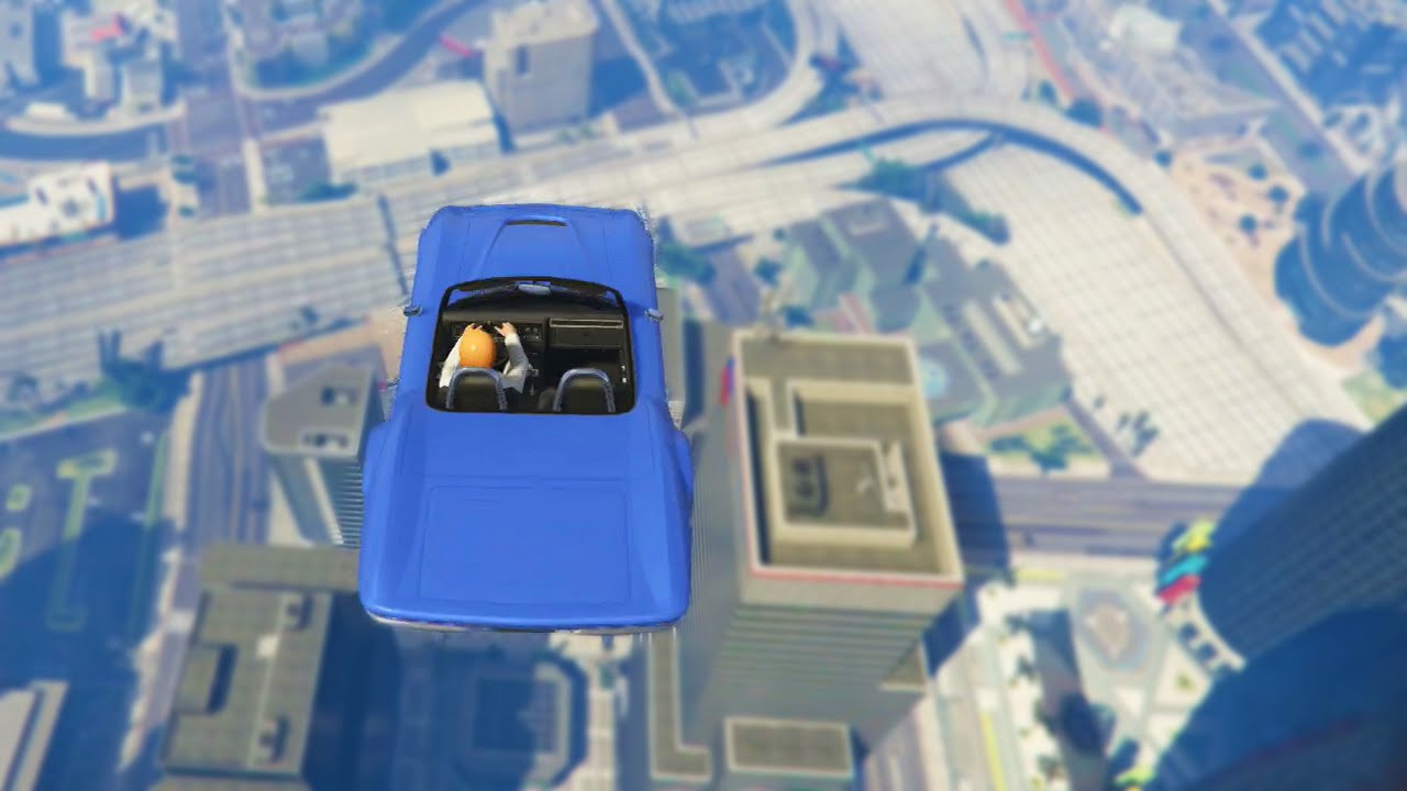 Insane Skyscraper Car Mission (GTA 5 Funny Moments)