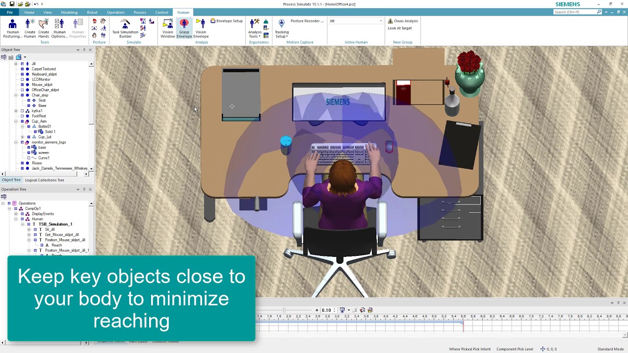 Setting up your Home Office using Siemens' Human Simulation Tools