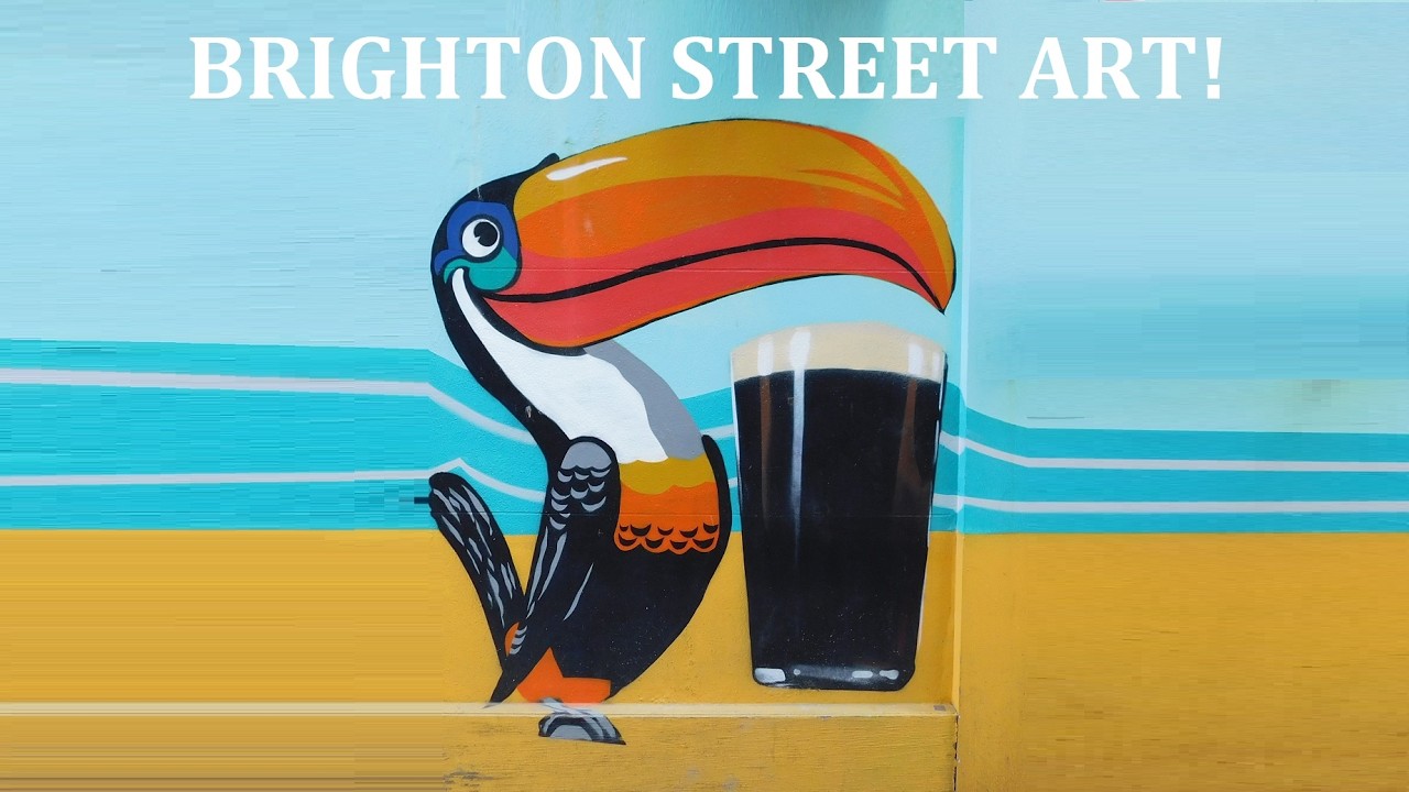 Street Art in Brighton! *AMAZING BEAUTIFUL MURALS*