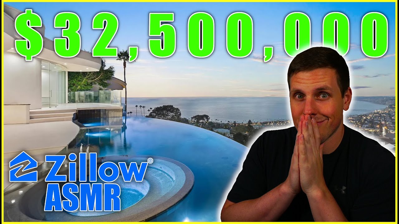 (ASMR) $32,500,000 Cliff Side Beach Mansion In San Diego?! (Whispered)