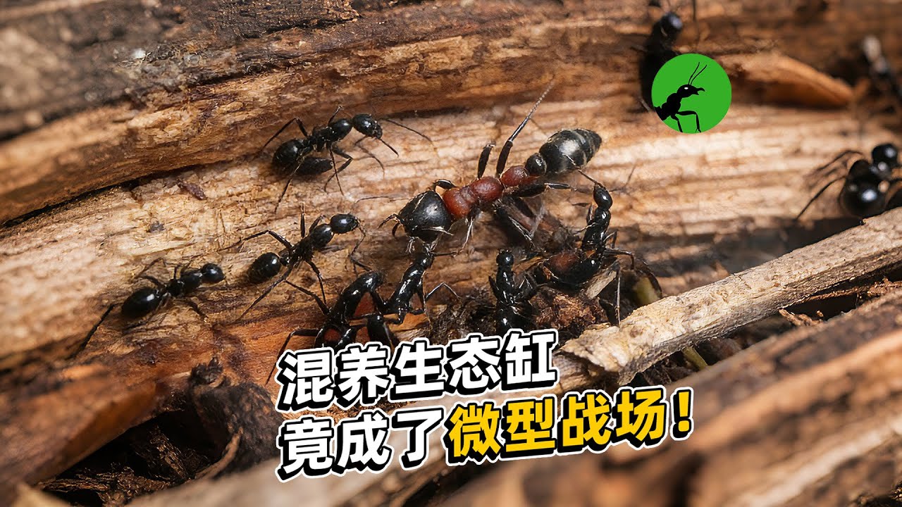 红黑VS细颚：混养生态缸，竟成了微型战场！