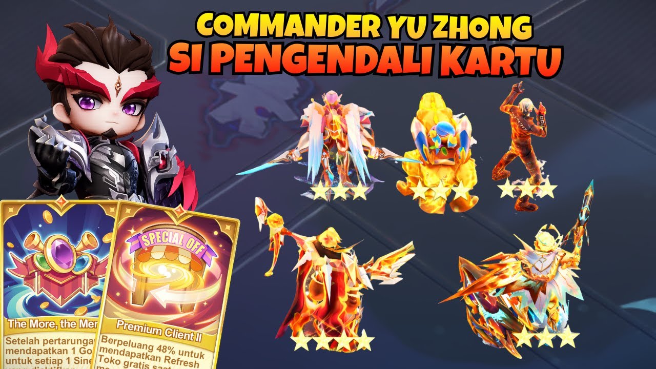 PAKE COMMANDER INI KARTU KALIAN DI JAMIN EMAS - MAGIC CHESS GOGO