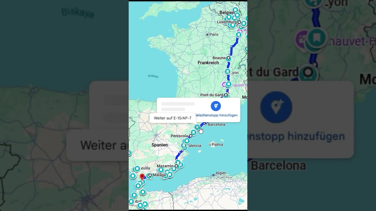 Route nach Spanien im Wohnmobil #reise #spanien #wohnmobil #campingcarlife #campingcar #carthago
