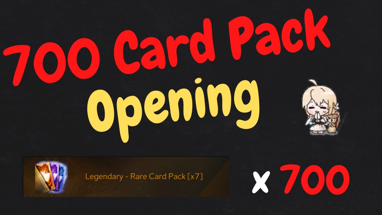 The Grind For LoS30, 700 Card Pack Opening (800k+ Gold Value) | Lost Ark