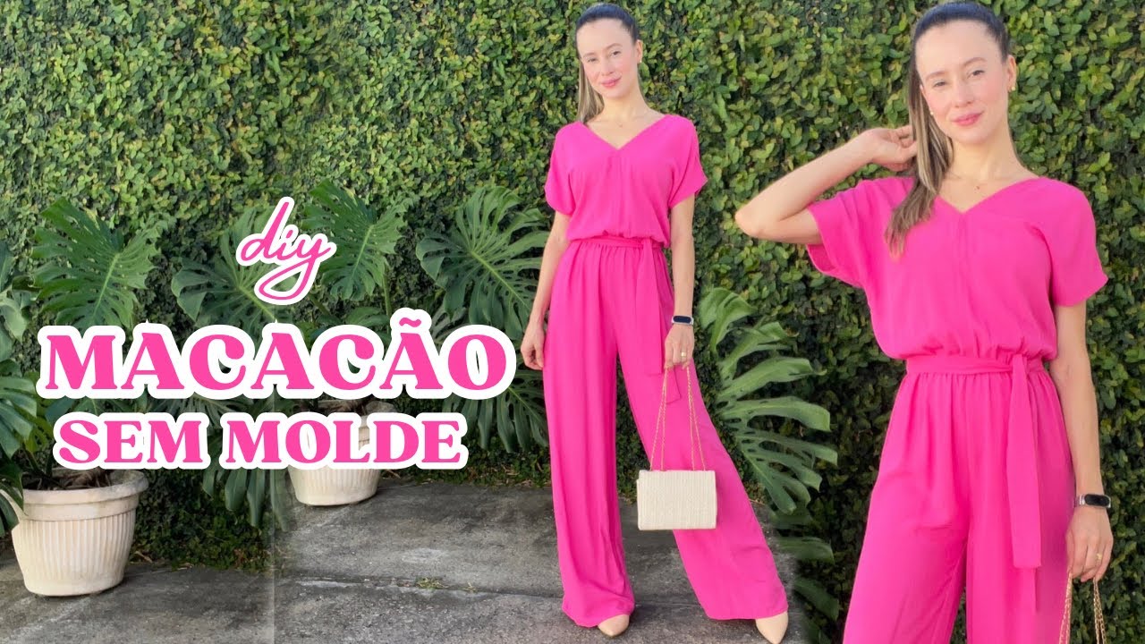 MACACÃO para iniciante ✨como fazer corte e costura fácil