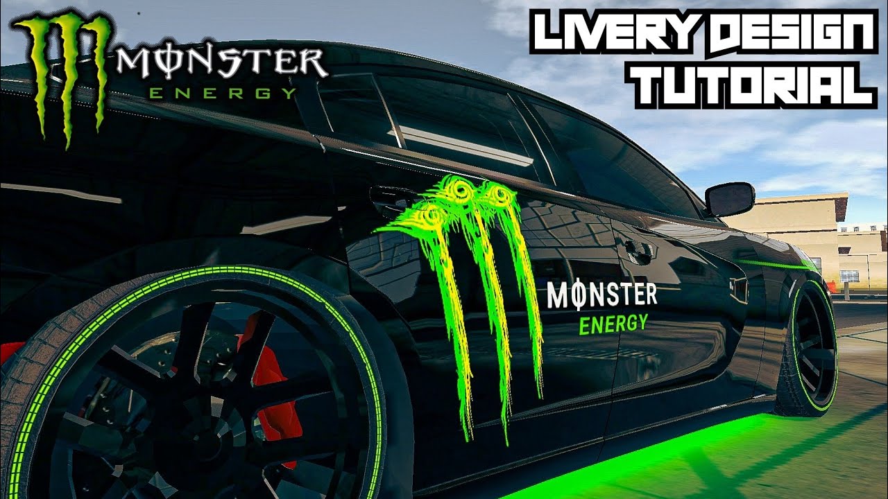 How To Make MONSTER ENERGY Logo on Any Car in Real Driving School (Android, iOS)