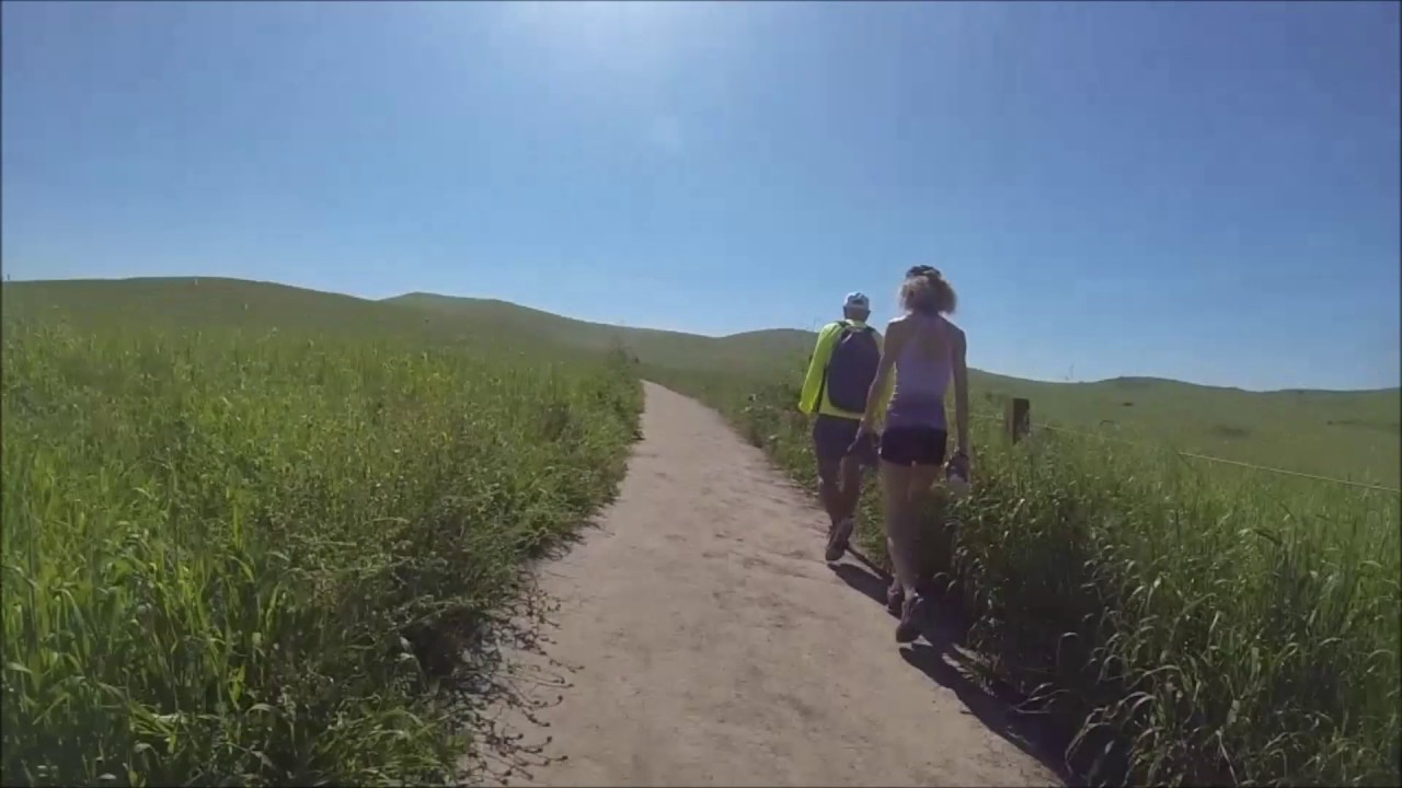 Biking through Irvine Open Space Preserve