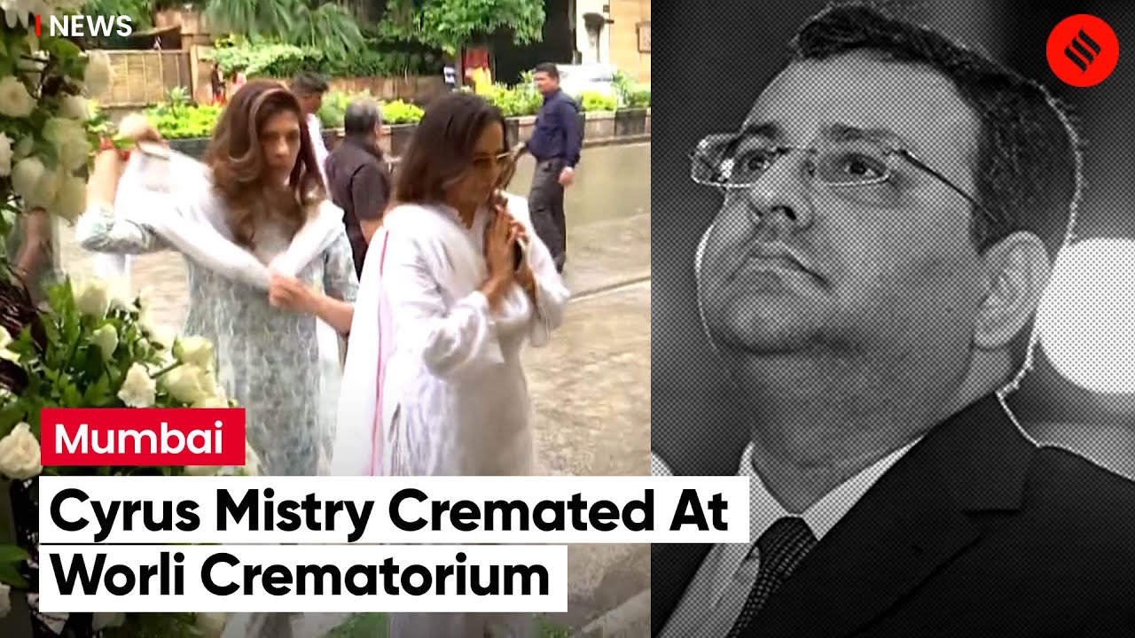 People Gather in Mumbai For Cyrus Mistry's Last Rituals.