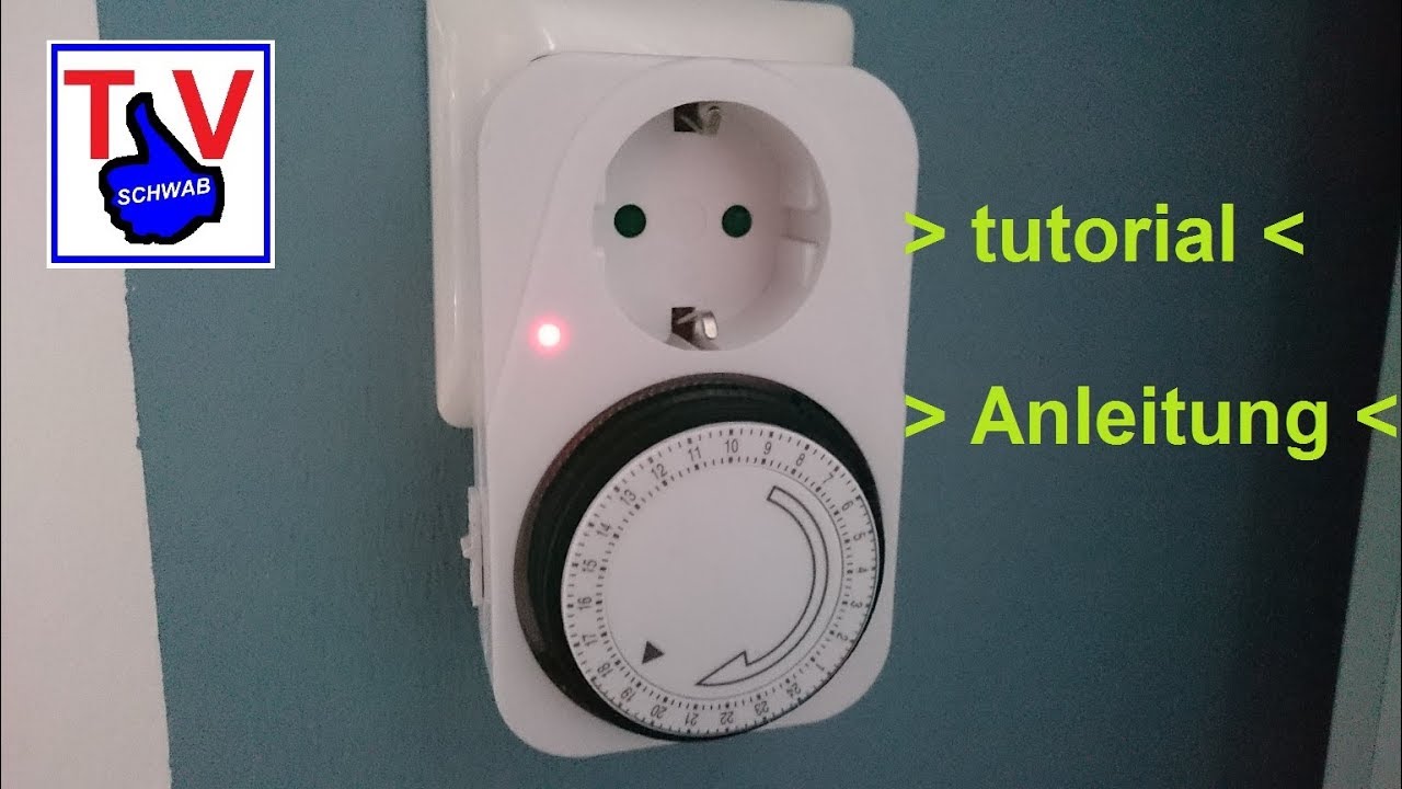 Zeitschaltuhr einstellen analog / mechanical pin timer clock set up / minuteur programmer