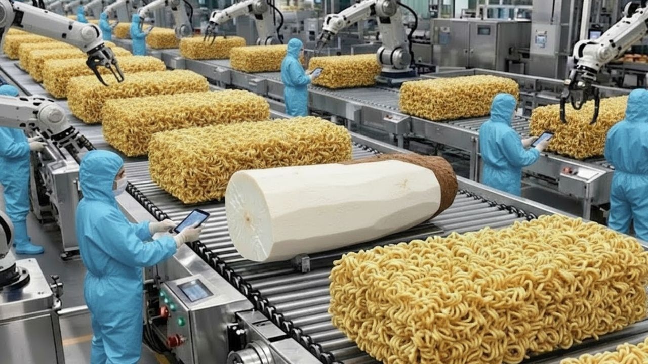 Inside the Modern Noodle Factory: How Noodle Is Really Made Step by Step (Full Process)