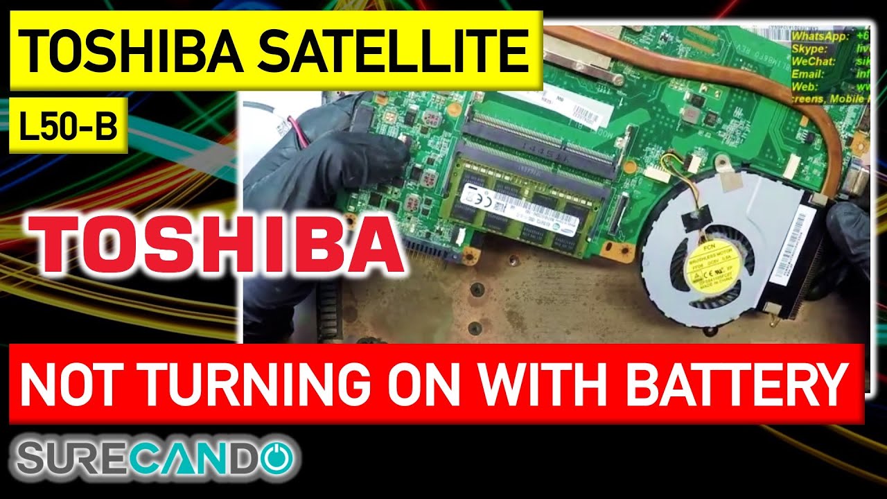 TOSHIBA Satellite L50-B 5 LED Blink Not Turning On With Battery Magic Fixed No Idea