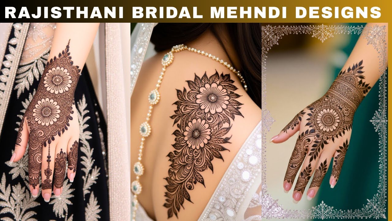 Rajasthani Bridal Mehndi Designs Latest Pack 143 | Full Hand Henna Mehandi |
