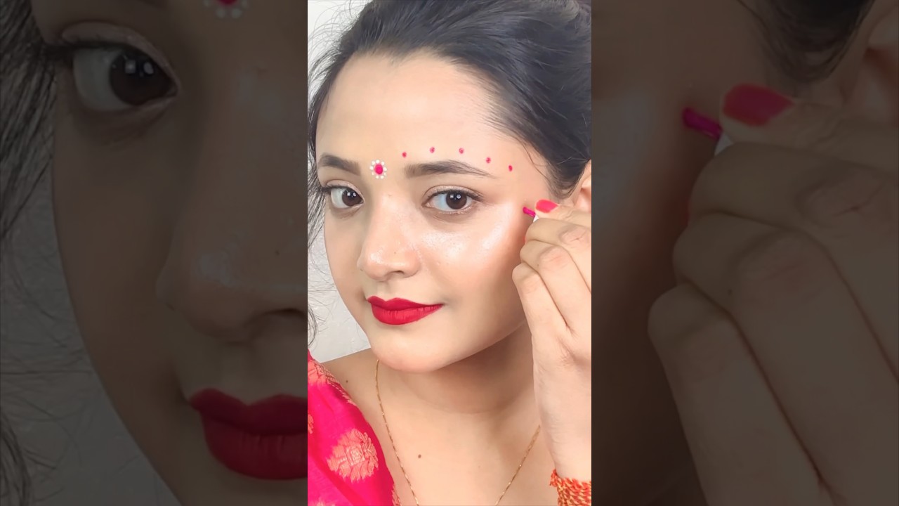 Radharani😍❤️ Facial kolka Design with kumkum bindi 😍❤️ | Nostalgia 