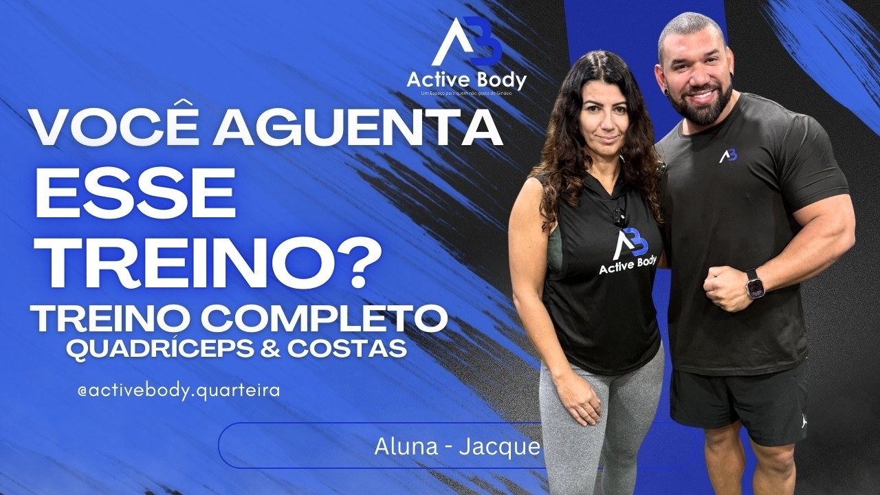 TREINO COMPLETO de PERNAS & COSTAS 🔥 Resistência Muscular  | Active Body Algarve