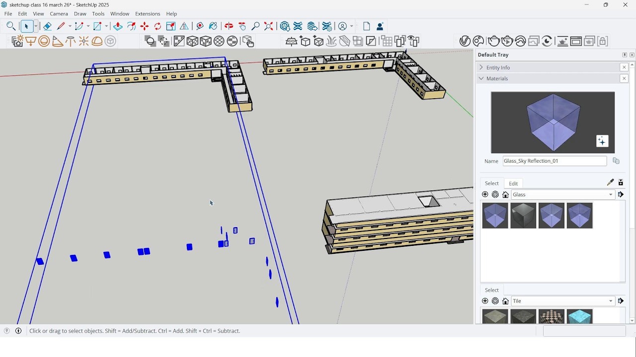 16th class of school project ( Sketchup-  correction in 1st & 2nd floor )