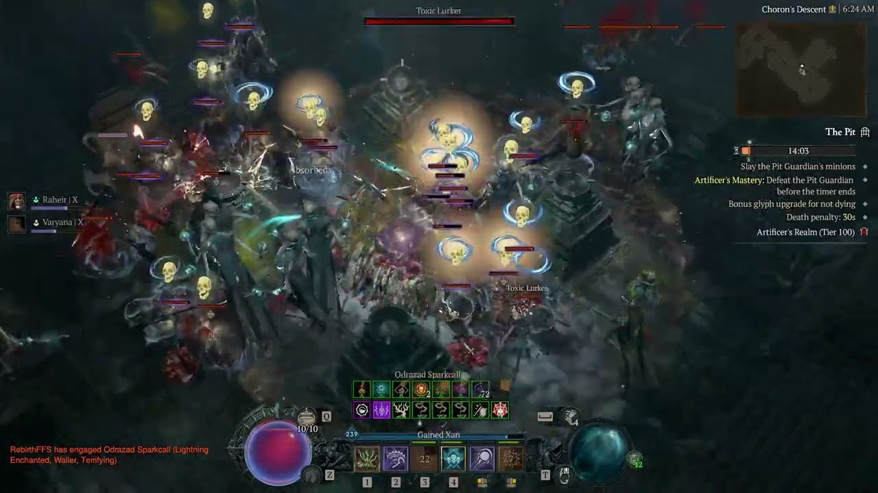 Diablo 4: VoH - Season 09 Necro - Pit 100 (First try)