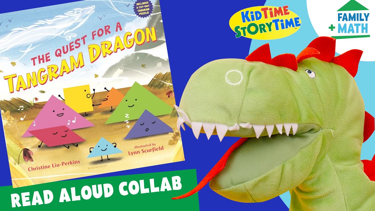 The Quest for a Tangram Dragon - shapes story for kids | STEM read aloud