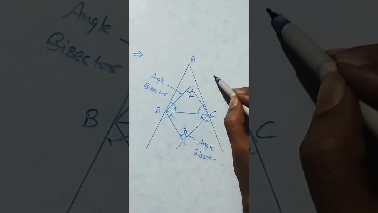 07. #mathtrick Internal External Angle Bisector in Triangle 📐