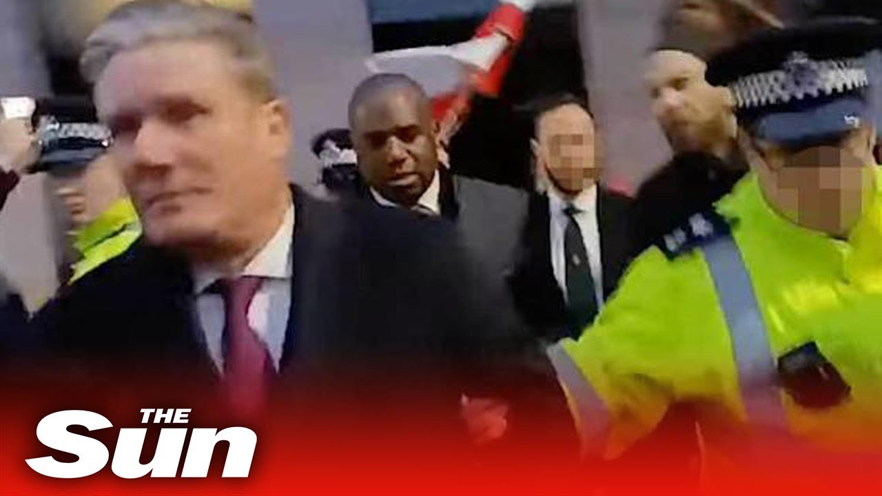 Sir Keir Starmer MOBBED by protestors screaming 'traitor' outside parliament