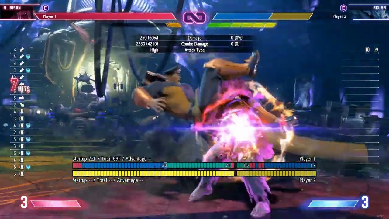 SF6 Bison Tech 5 - Timing Psycho Mine Detonation To Deal More Damage