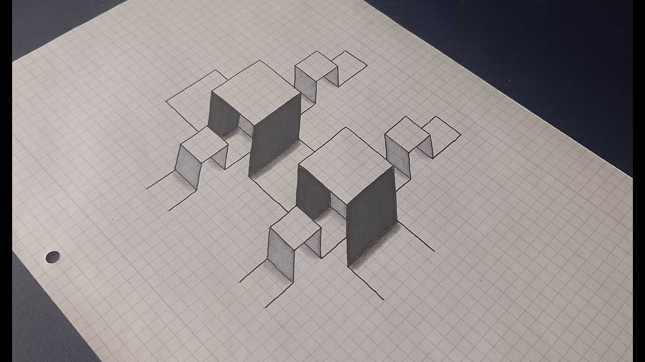 Einfache optische Täuschungen zeichnen - 3D Illusion