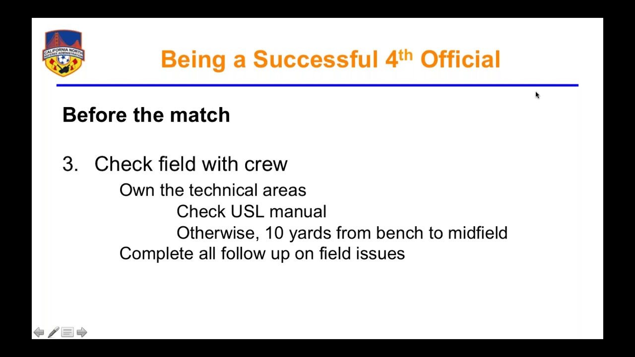 CNRA Webinar - Being a Successful 4th Official - 3.20.18