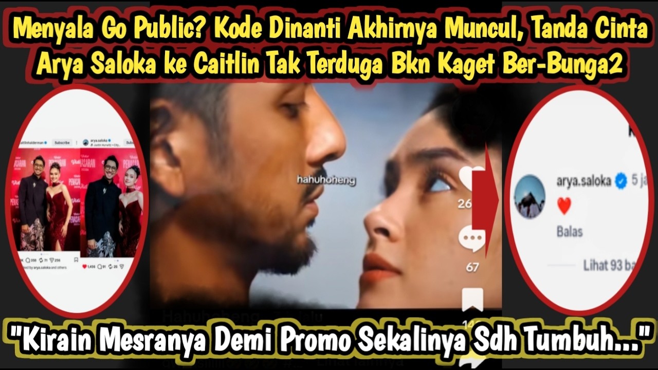 MENYALA GO PUB? Kode Dinanti Akhirnya Muncul, Tanda Cinta Arya Saloka ke Caitlin Tk Trduga Bkn Kaget