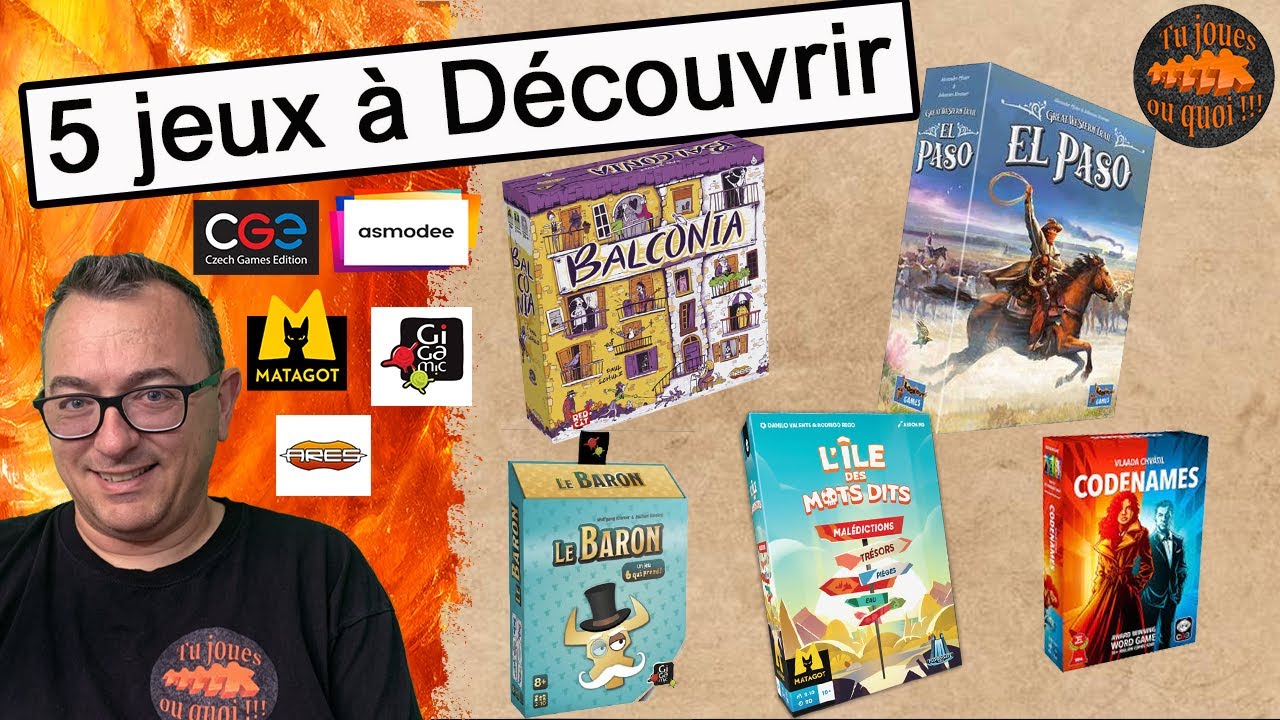5 Jeux de soci&eacute;t&eacute; &agrave; d&eacute;couvrir