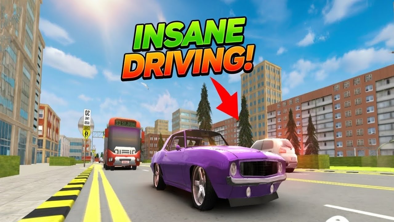 Insane Extreme City Car Drive Challenge Gameplay - Car Driving School Game - Android Games 