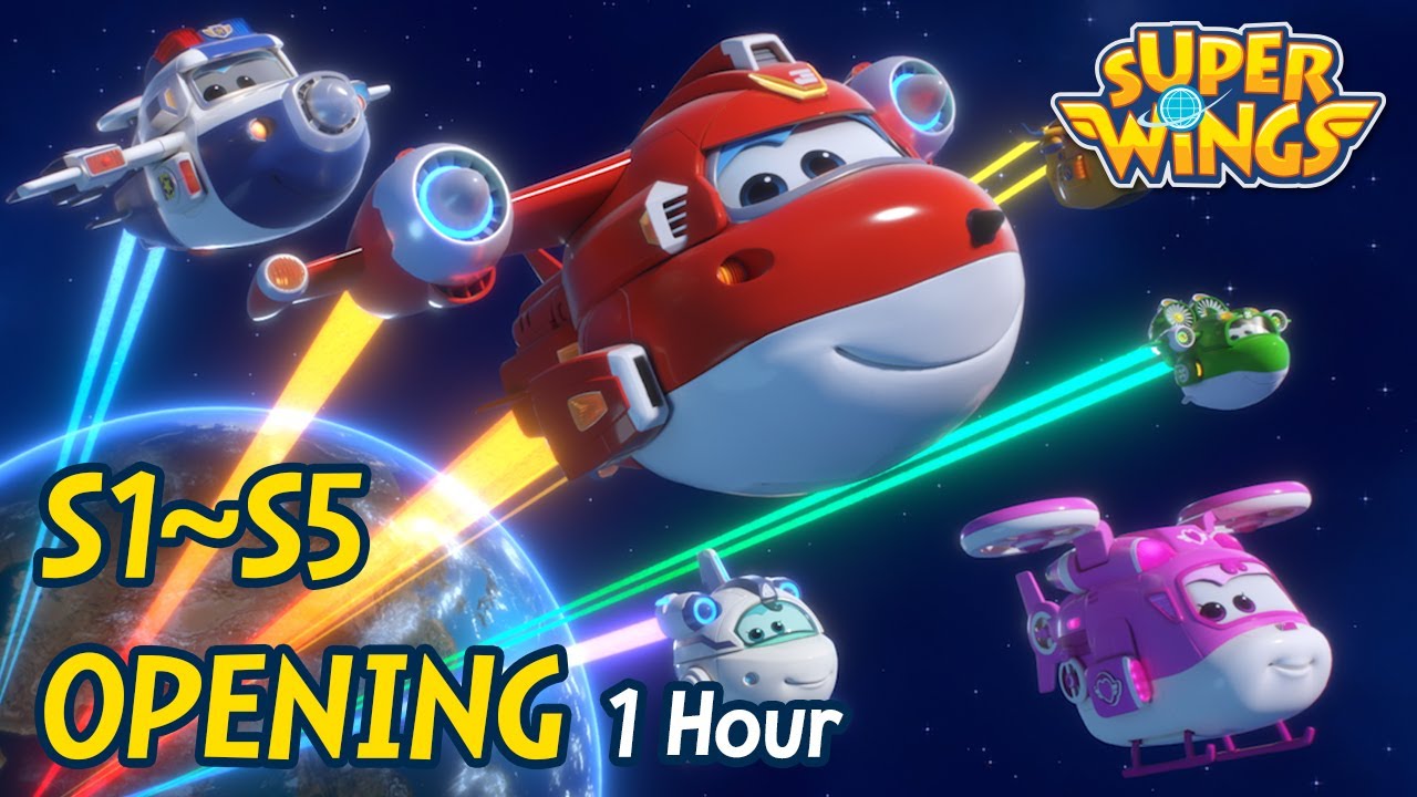 [Открытие SuperWings] Открытие 1-часового плейлиста 1 | S1 ~ S5 | Superwings Полные песни