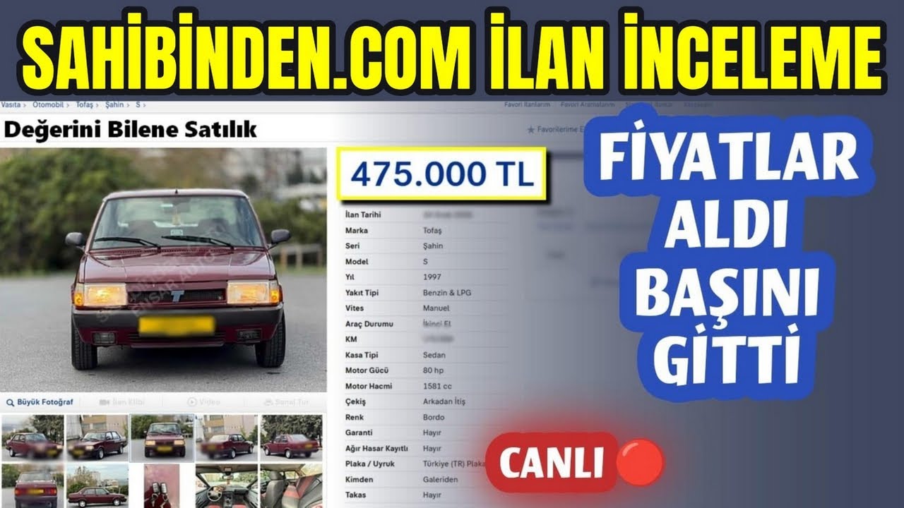 🔴 Canlı Yayın: 2. El Fiyatları Yükseliyor | Sahibinden İlan No İnceleme - 23 Ocak 2026