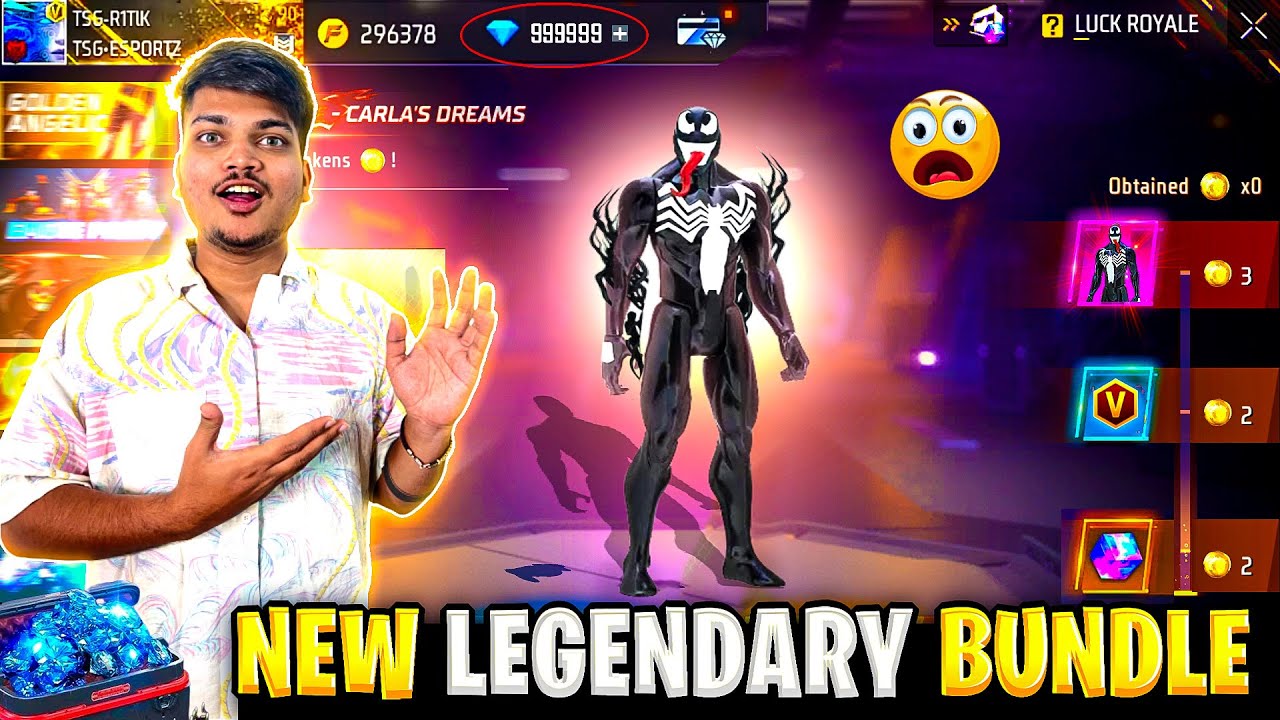 Free Fire New Legendary Venom Bundle 😍 Wasting 10,000 Diamonds💎 On 1 Bundle -Garena Free Fire