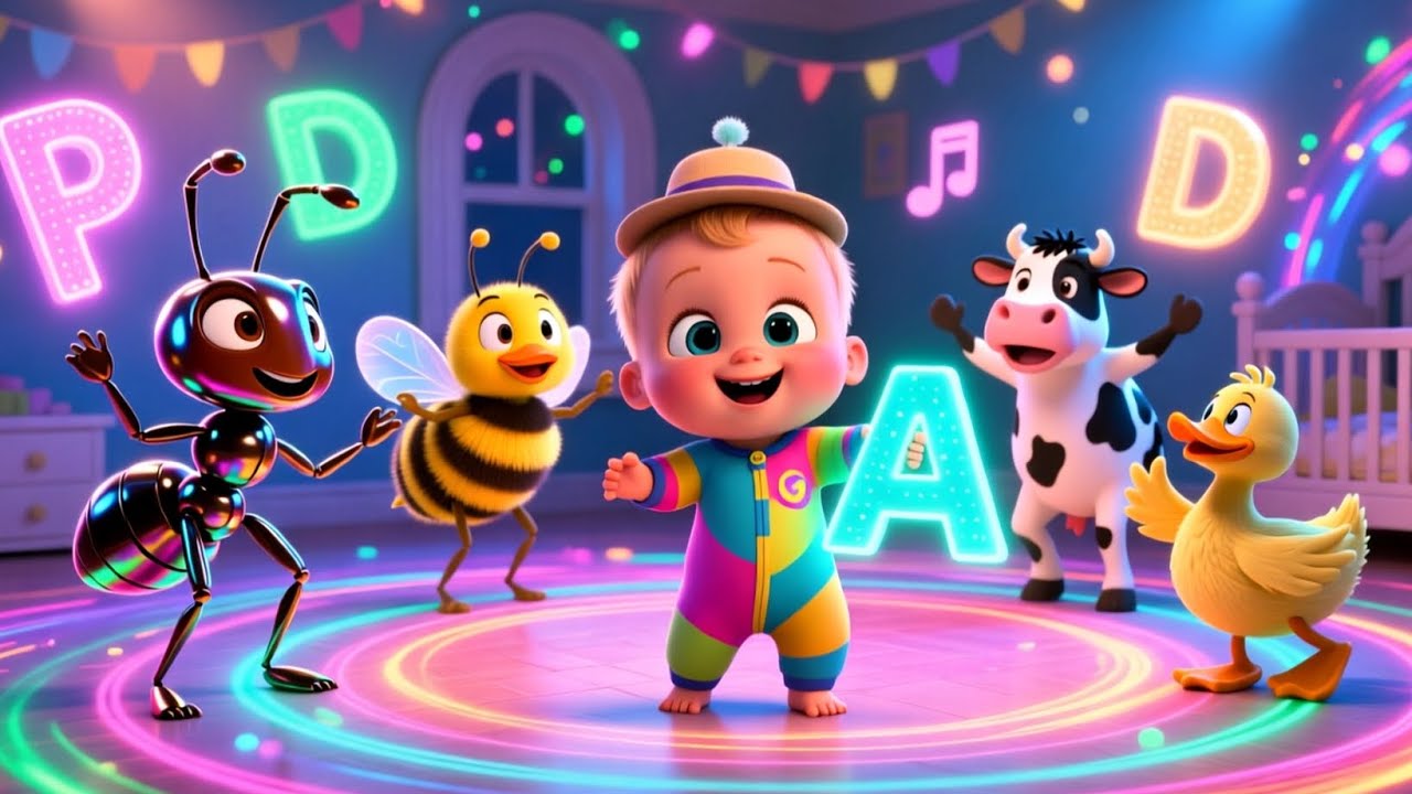 Learning ABC Song 🔤 Baby Alphabet Nursery Rhyme for Kids