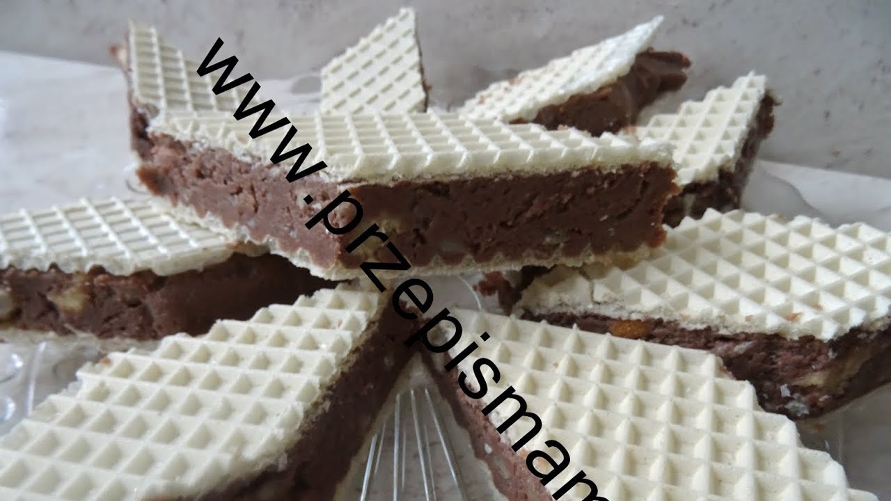 Wafle przekładane Piszinger - przepis na deser z epoki PRL