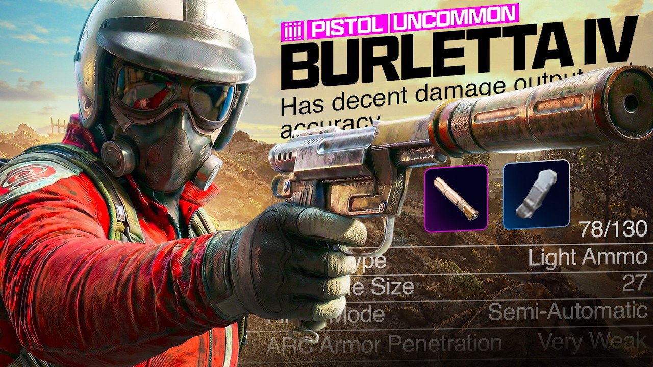 Burletta is TOO STRONG for a SIDEARM (PvP + Looting) | ARC RAIDERS